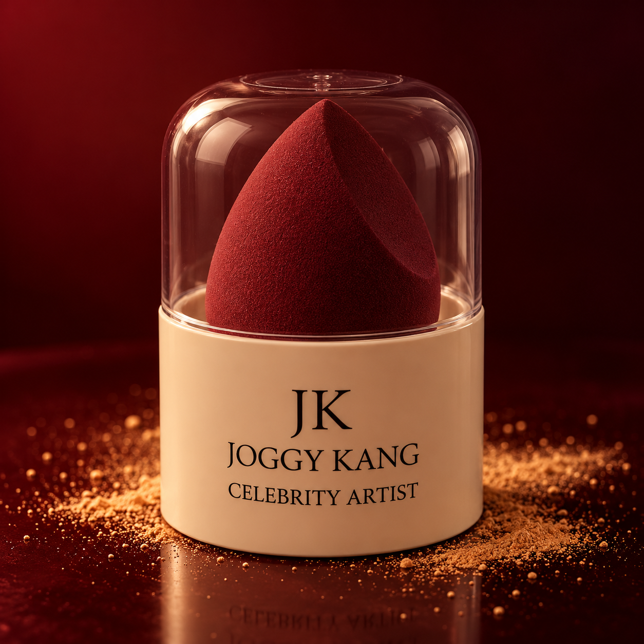 Dark Maroon Makeup Sponge – Cream Dome Case