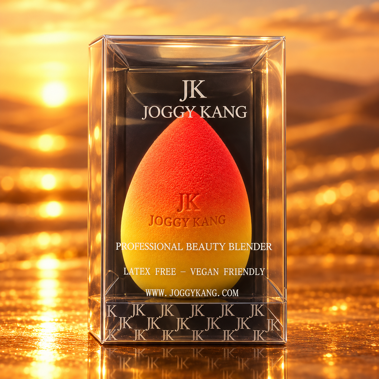 Orange & Yellow Ombré Makeup Sponge – Boxed