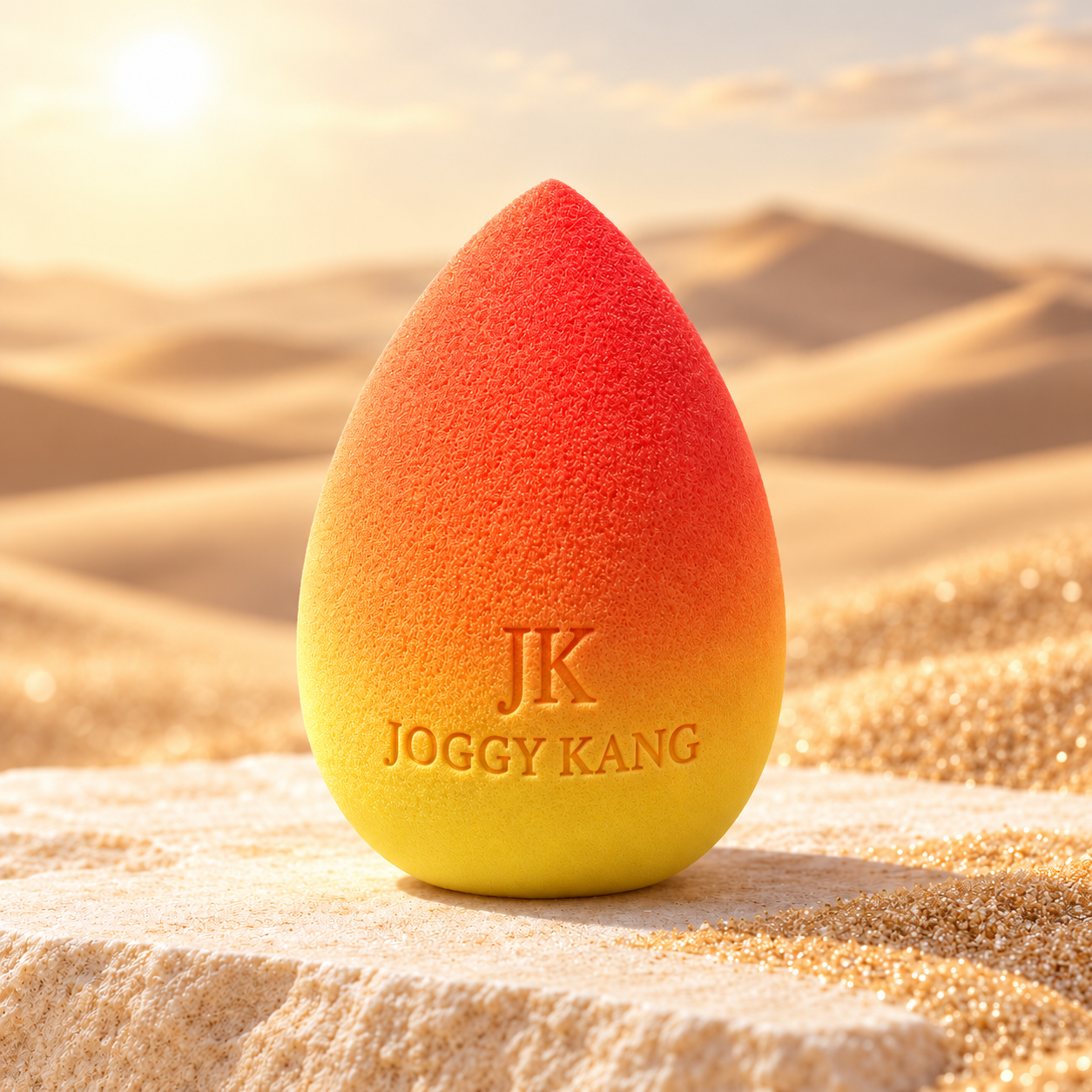 Orange & Yellow Ombré Makeup Sponge – Boxed - Image 4